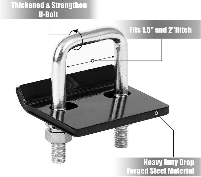 BIG RED Hitch Tightener and Heavy Duty Anti-Rattle Stabilizer: Made of Carbon Steel for 1.25" and 2" Hitches, Reduces Movement,Trailer Hitch Accessories - Image 5